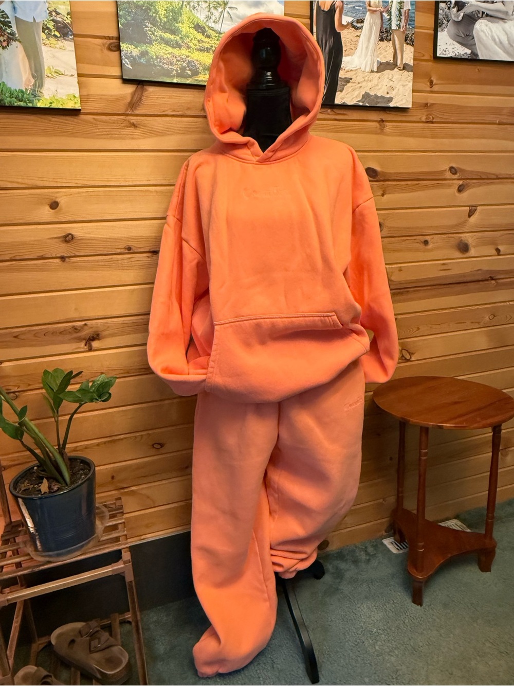 Comfrt Oversized Lmt’d Edition matching jogger set Spring Peach